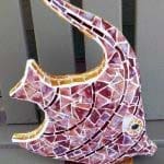 Angel Fish Mosaic Sculpture
